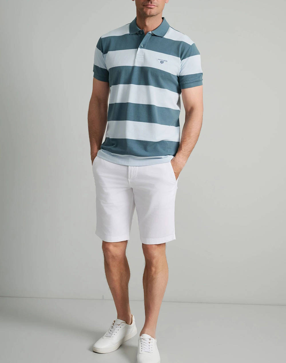 NAVY&GREEN МЪЖКА ТЕНИСКА, CUSTOM FIT