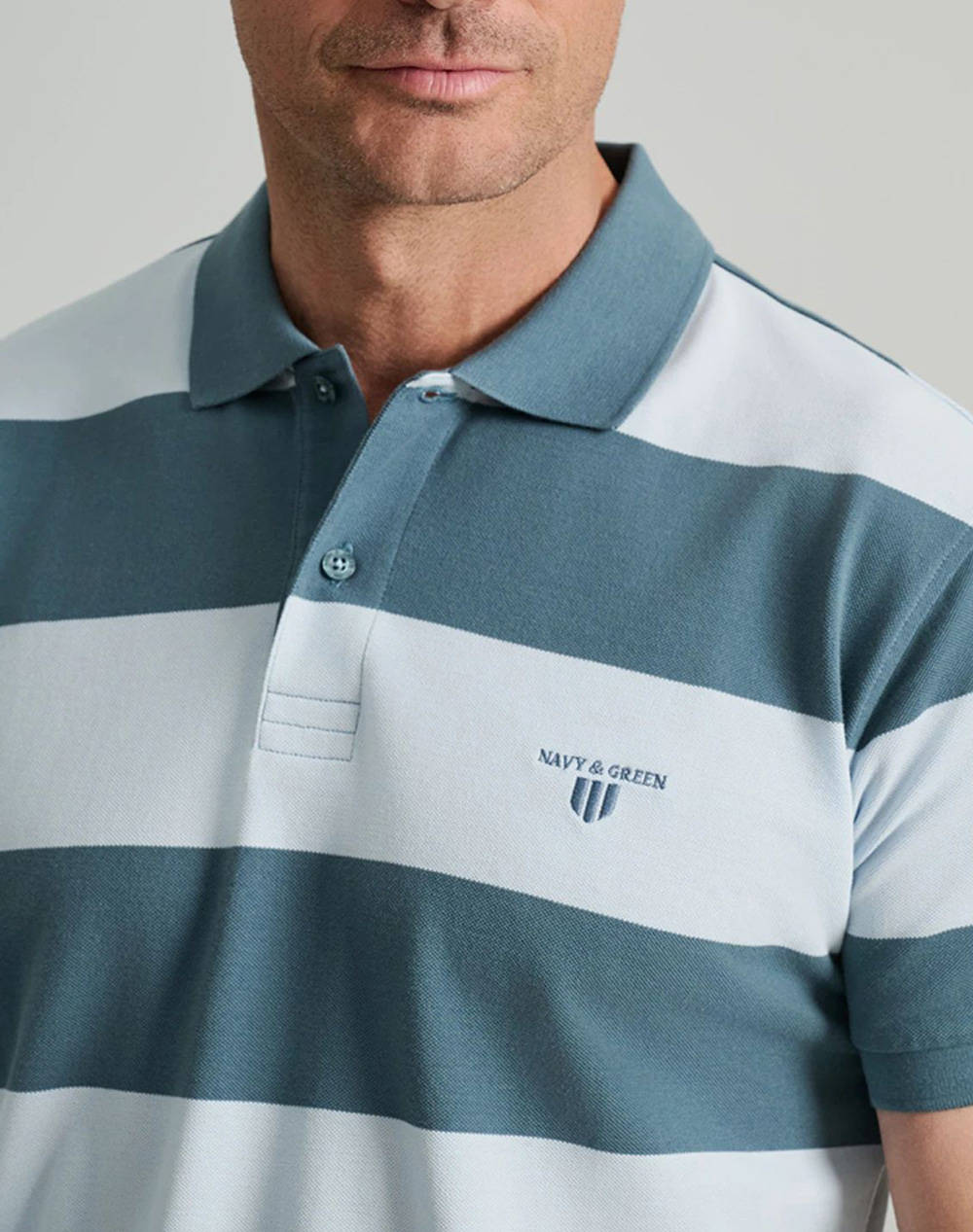 NAVY&GREEN МЪЖКА ТЕНИСКА, CUSTOM FIT