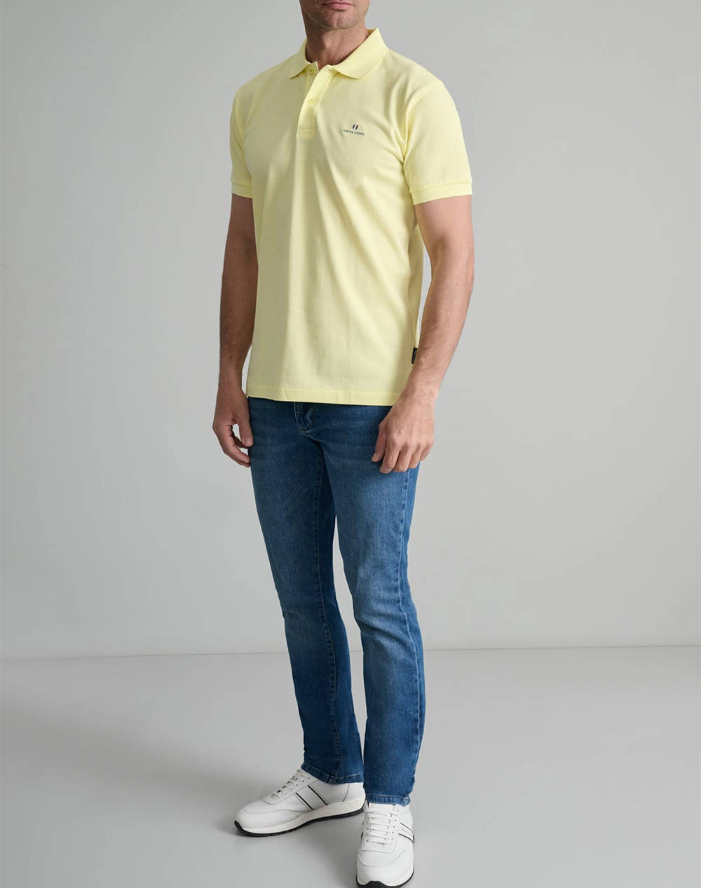 NAVY&GREEN ТЕНИСКА ПОЛО CUSTOM FIT