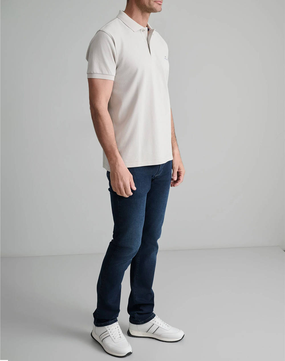 NAVY&GREEN ТЕНИСКА ПОЛО CUSTOM FIT