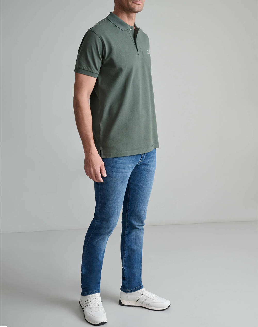 NAVY&GREEN ТЕНИСКА ПОЛО CUSTOM FIT