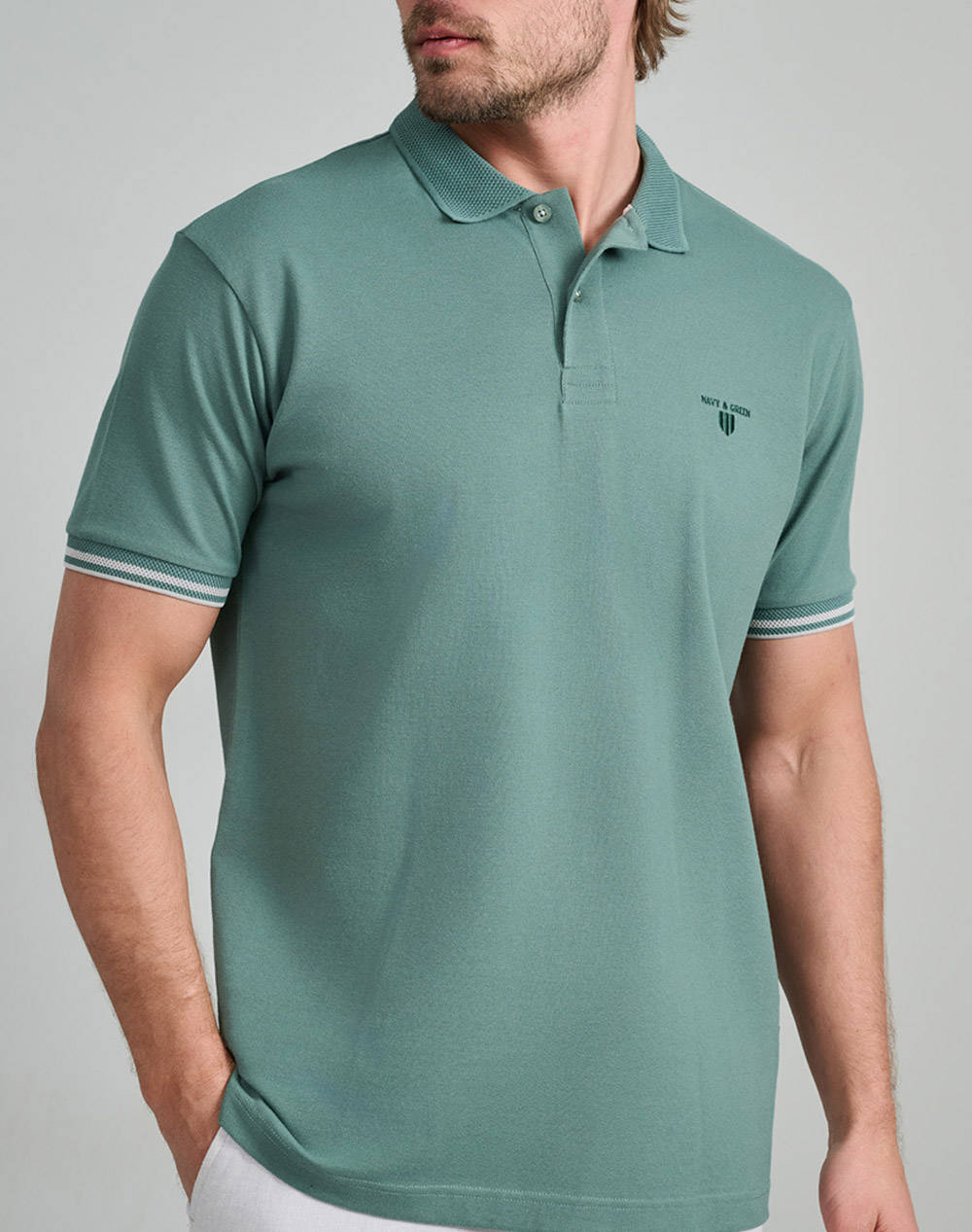 NAVY&GREEN ТЕНИСКА ПОЛО