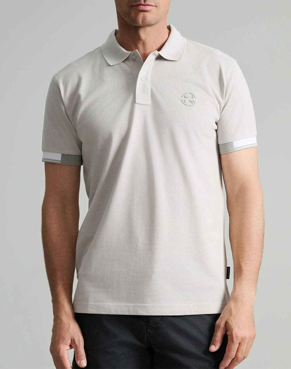 NAVY&GREEN POLO SHIRT, CUSTOM FIT