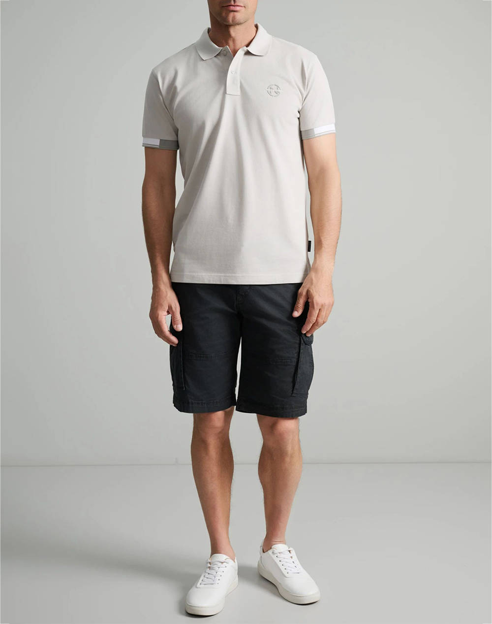 NAVY&GREEN POLO SHIRT, CUSTOM FIT