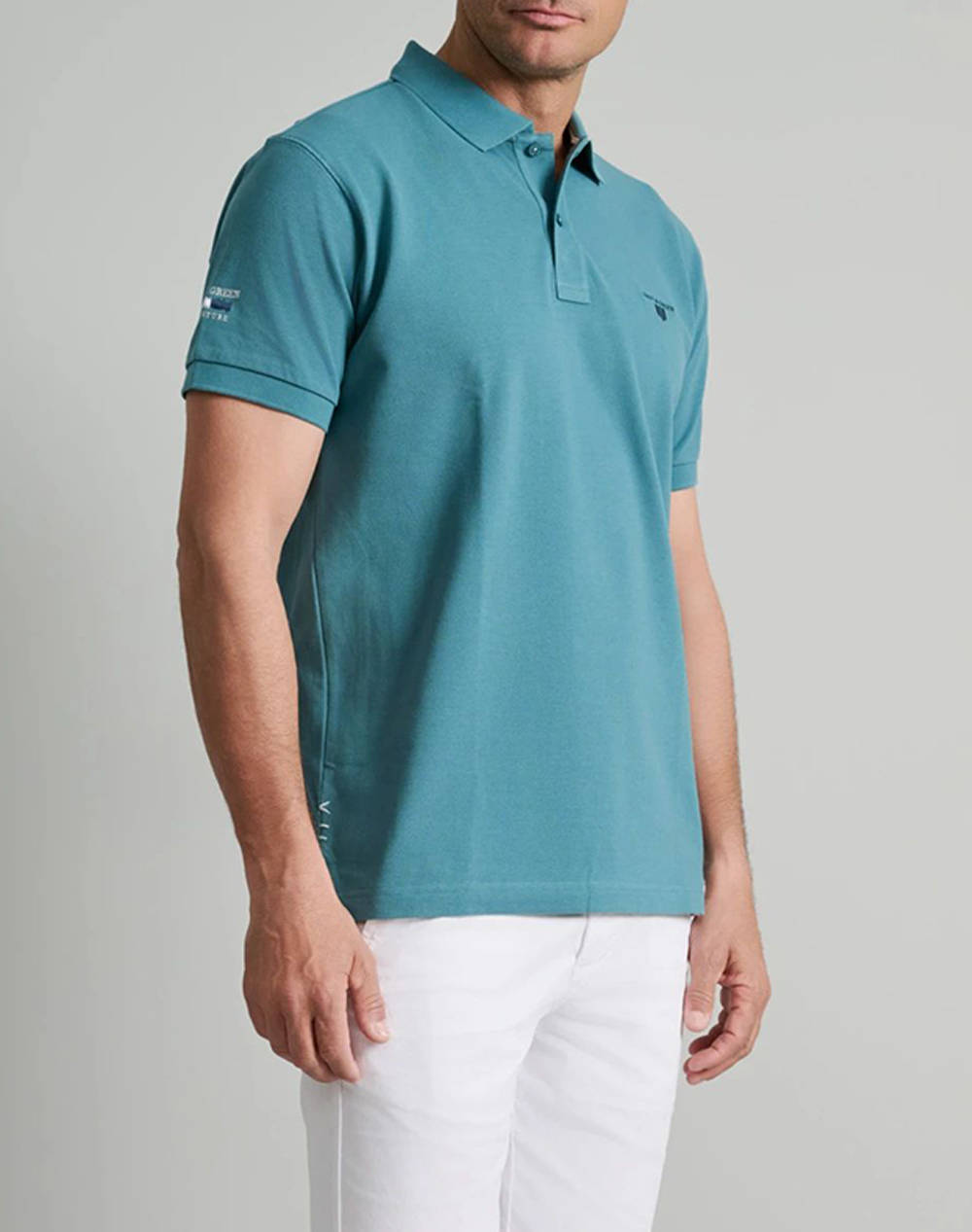 NAVY&GREEN МЪЖКА ТЕНИСКА ПОЛО, CUSTOM FIT
