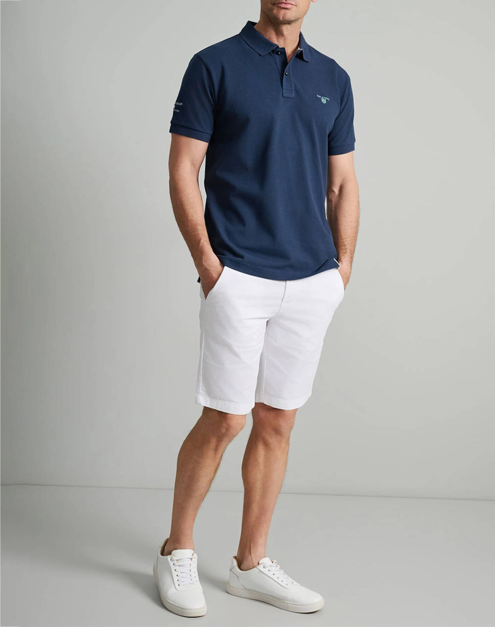NAVY&GREEN МЪЖКА ТЕНИСКА ПОЛО, CUSTOM FIT