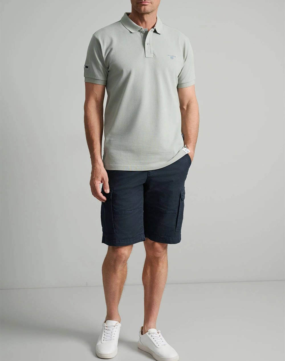 NAVY&GREEN МЪЖКА ТЕНИСКА ПОЛО, CUSTOM FIT