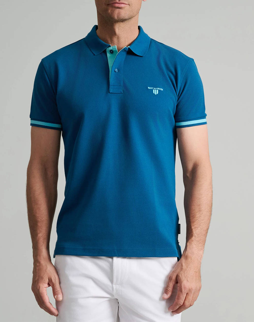NAVY&GREEN МЪЖКА ТЕНИСКА ПОЛО, YOUNG LINE