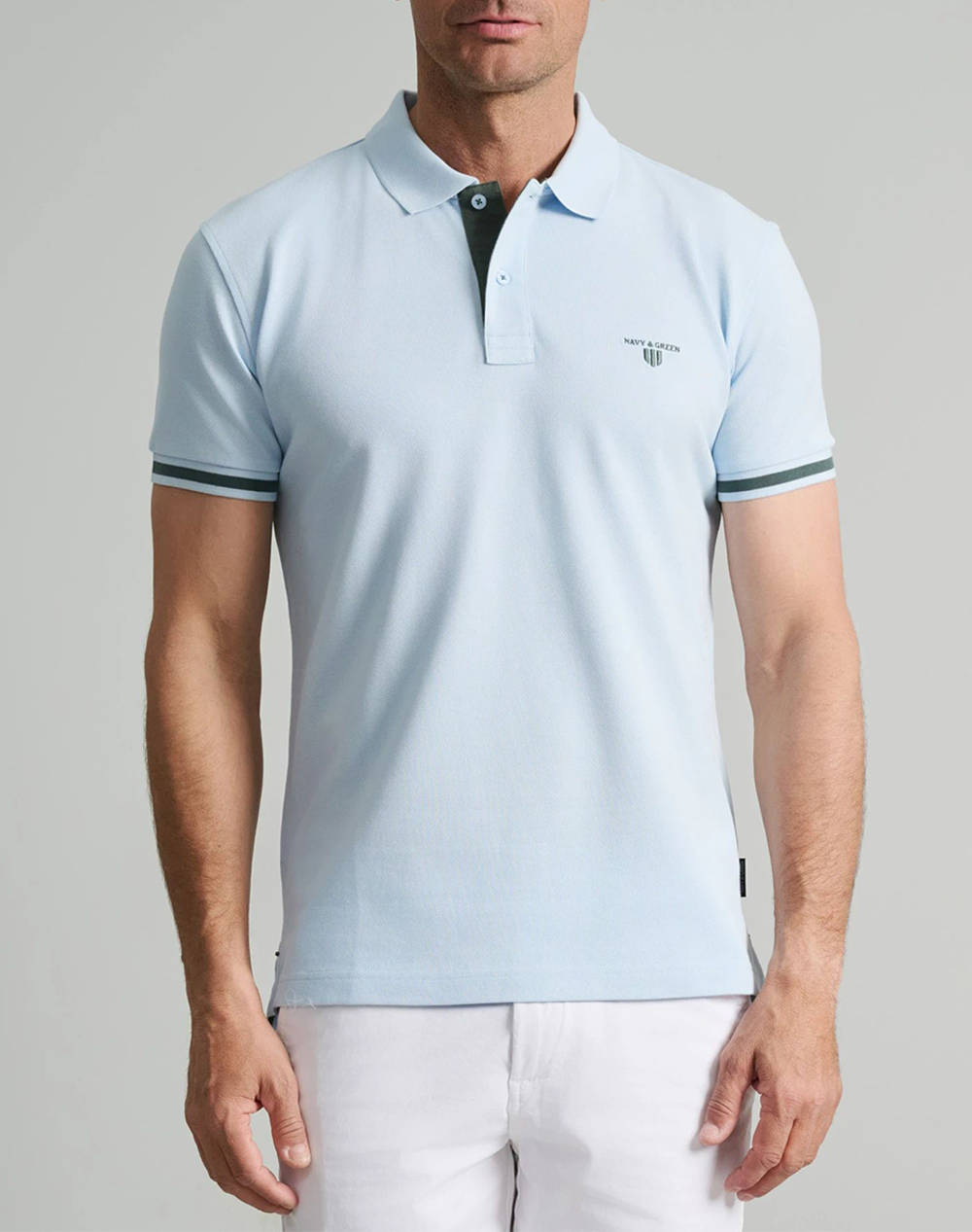 NAVY&GREEN МЪЖКА ТЕНИСКА ПОЛО, YOUNG LINE