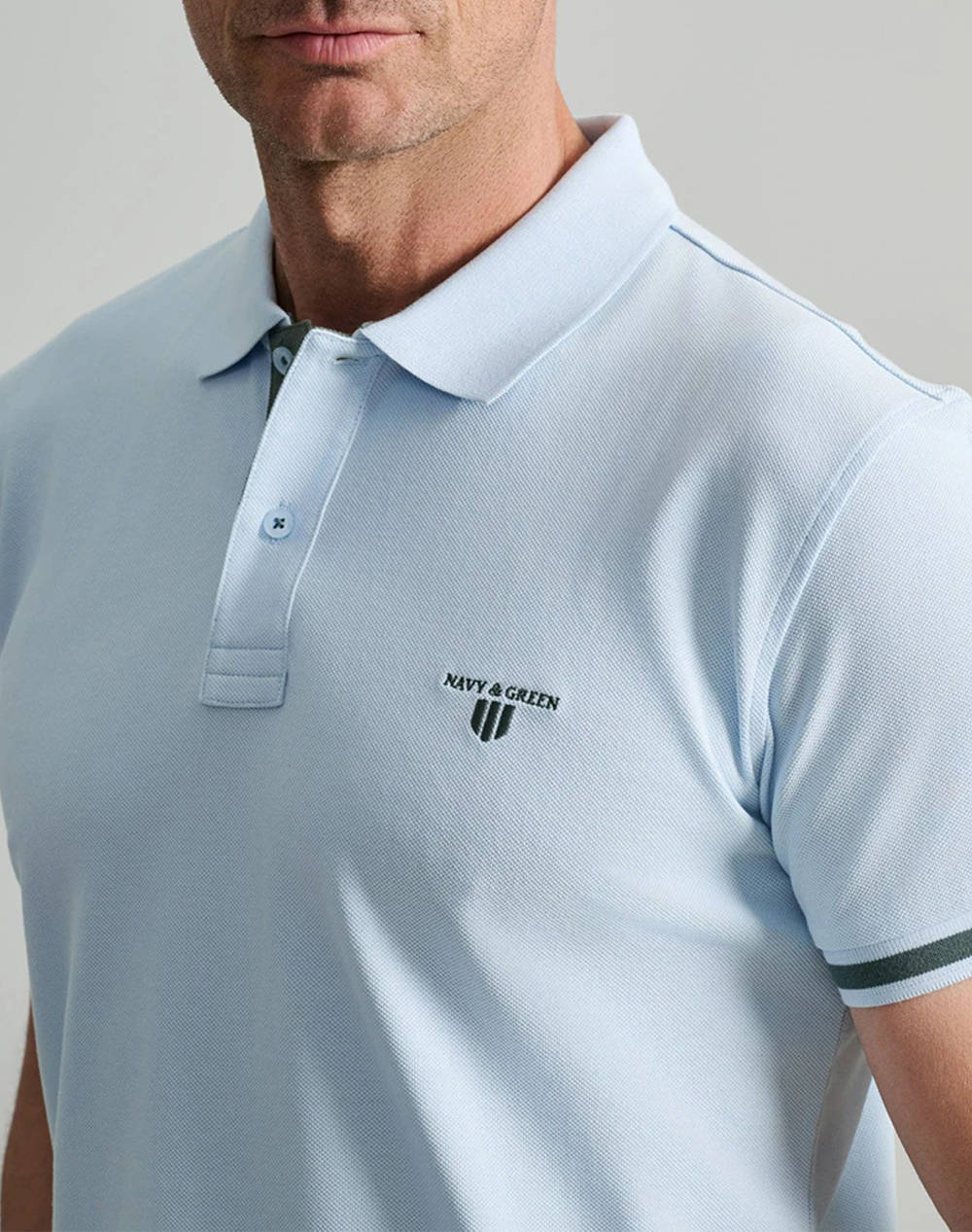 NAVY&GREEN МЪЖКА ТЕНИСКА ПОЛО, YOUNG LINE
