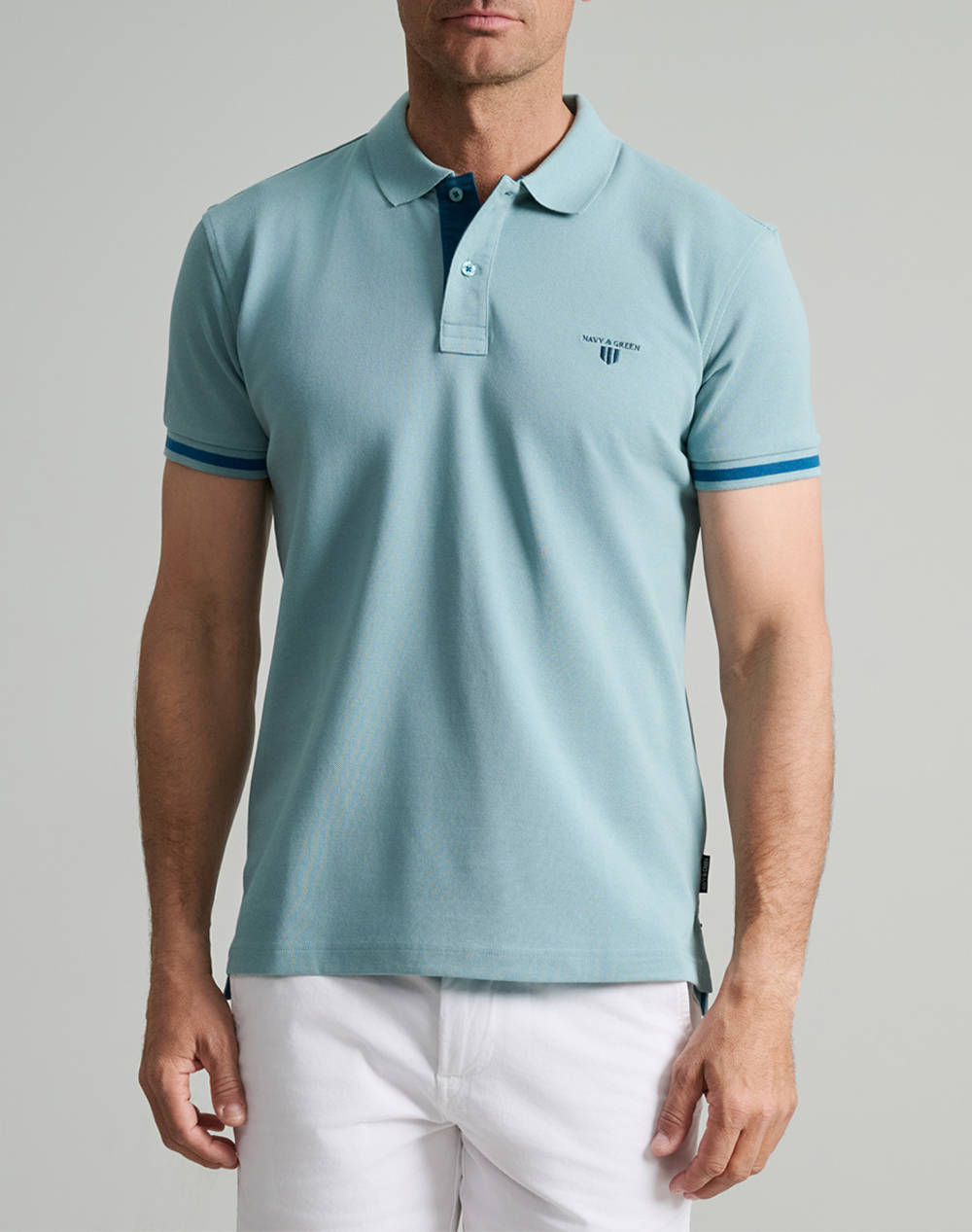 NAVY&GREEN МЪЖКА ТЕНИСКА ПОЛО, YOUNG LINE