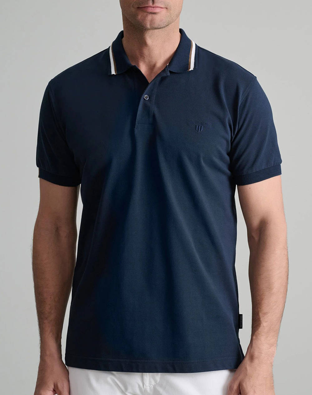 NAVY&GREEN МЪЖКА ТЕНИСКА ПОЛО, CUSTOM FIT