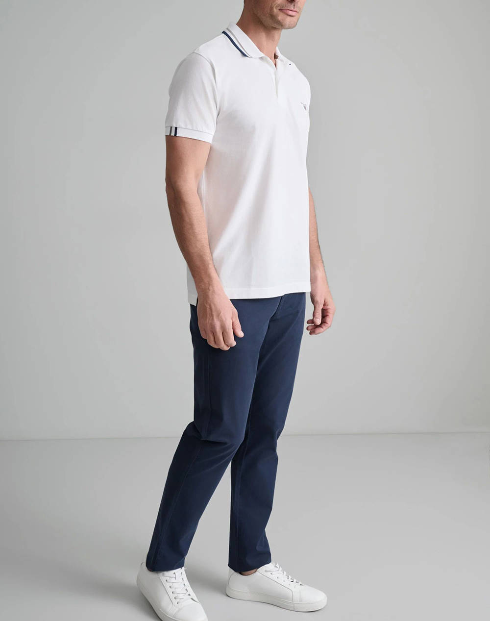 NAVY&GREEN МЪЖКА ТЕНИСКА ПОЛО, CUSTOM FIT