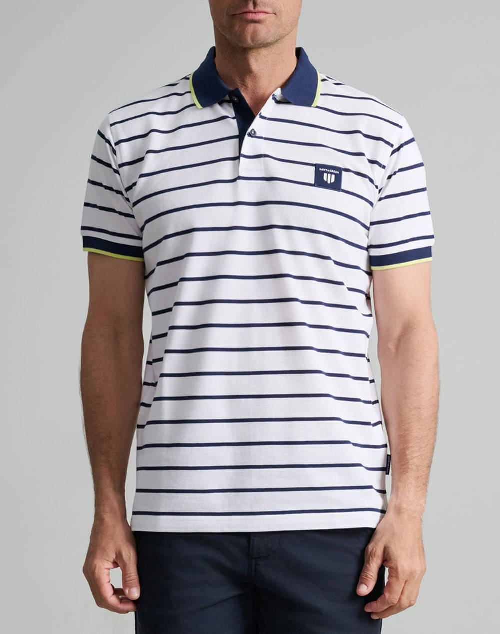 NAVY&GREEN МЪЖКА ТЕНИСКА, CUSTOM FIT