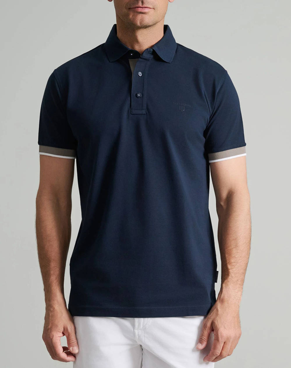 NAVY&GREEN МЪЖКА ТЕНИСКА ПОЛО, CUSTOM FIT