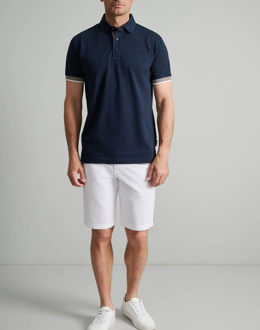 NAVY&GREEN МЪЖКА ТЕНИСКА ПОЛО, CUSTOM FIT
