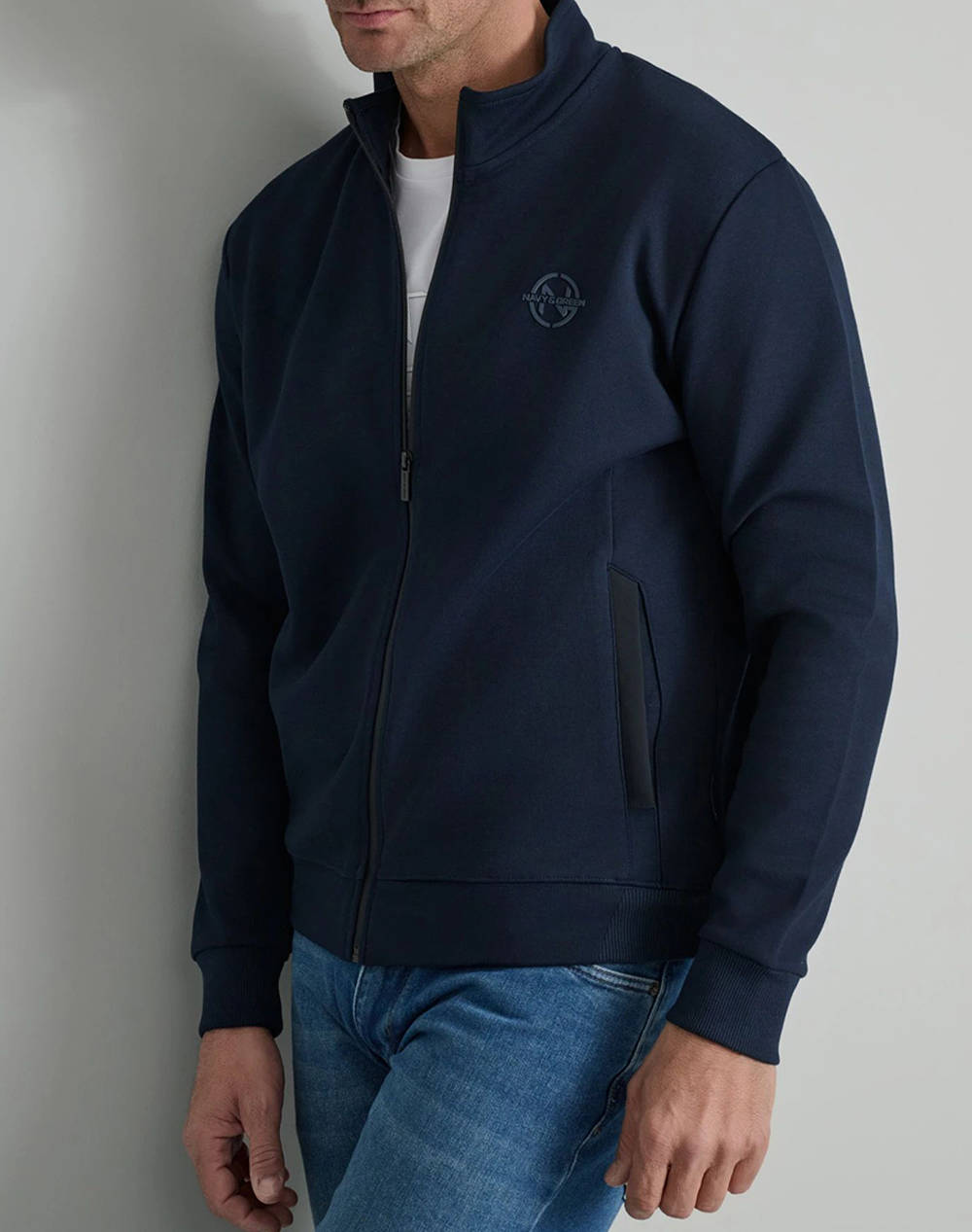 NAVY&GREEN ЖИЛЕТКА С ЦИП
