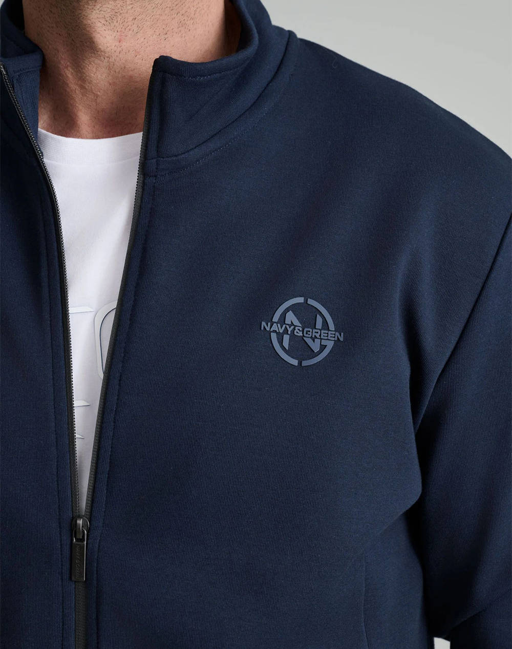 NAVY&GREEN ЖИЛЕТКА С ЦИП