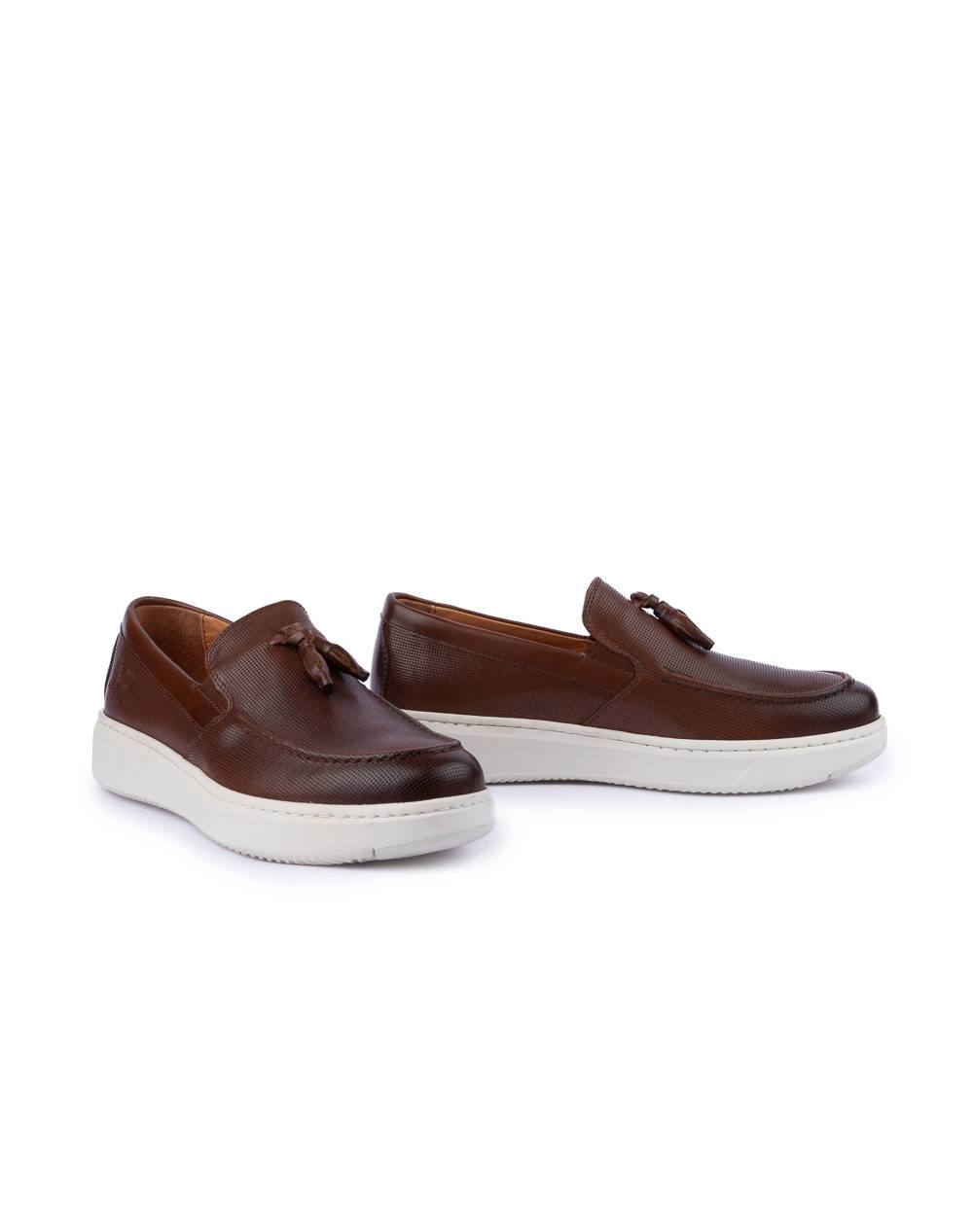 19V69 MENS SHOES LOAFER WAXED LEA/EMBOSSED V1969