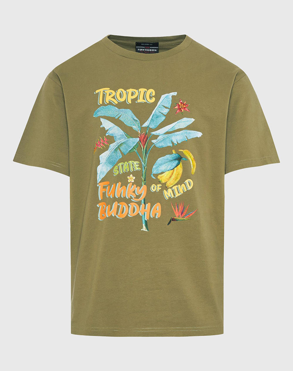 FUNKY BUDDHA Мъжка тениска с къс ръкав и щампа
