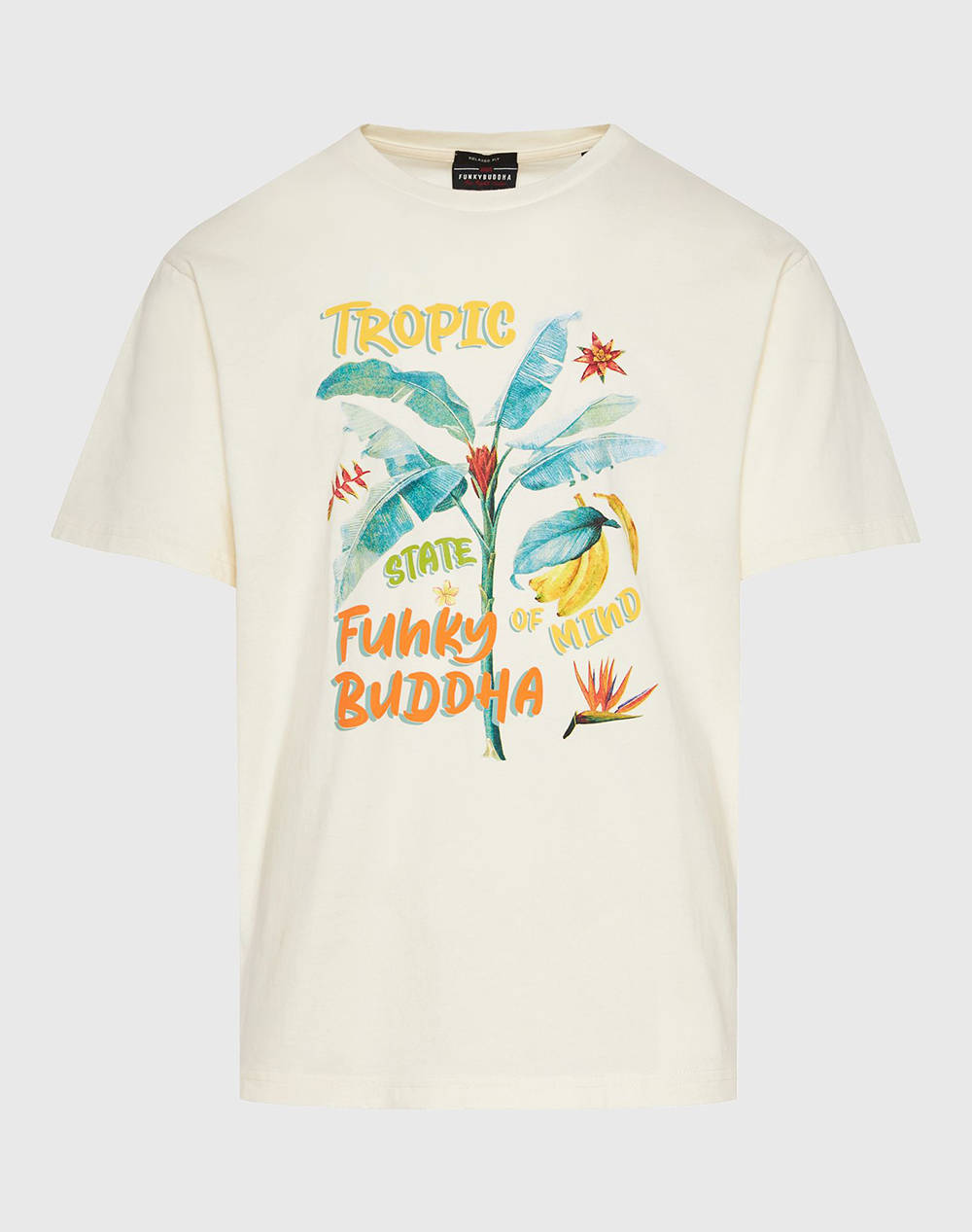 FUNKY BUDDHA Мъжка тениска с къс ръкав и щампа