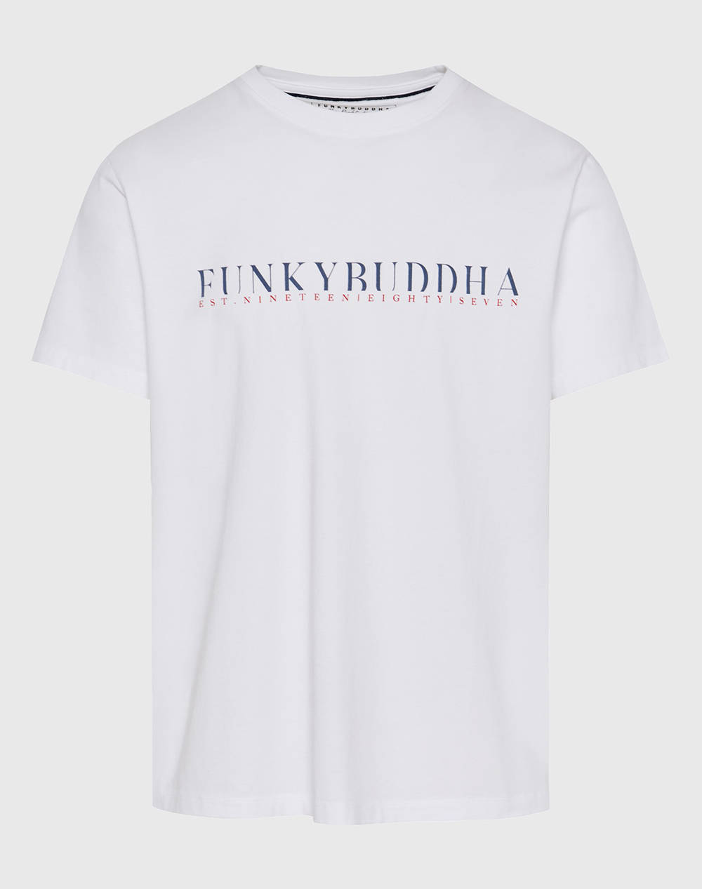 FUNKY BUDDHA Мъжка блуза къса с печат