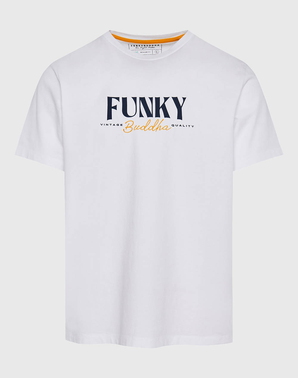 FUNKY BUDDHA Мъжка блуза с къс ръкав и печат