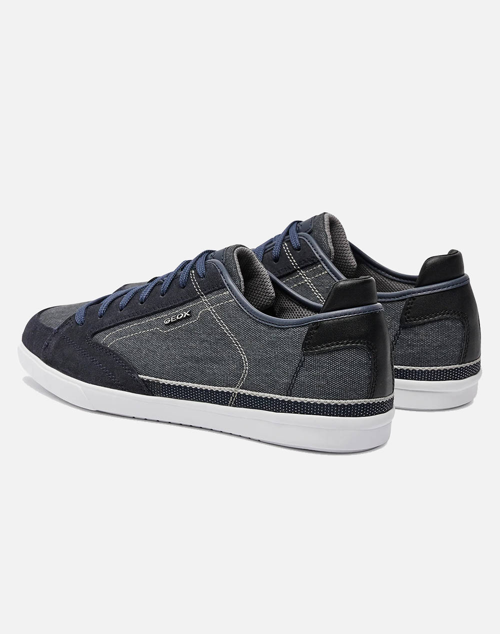 GEOX U WALEE A - WASH.CANVAS+SUEDE