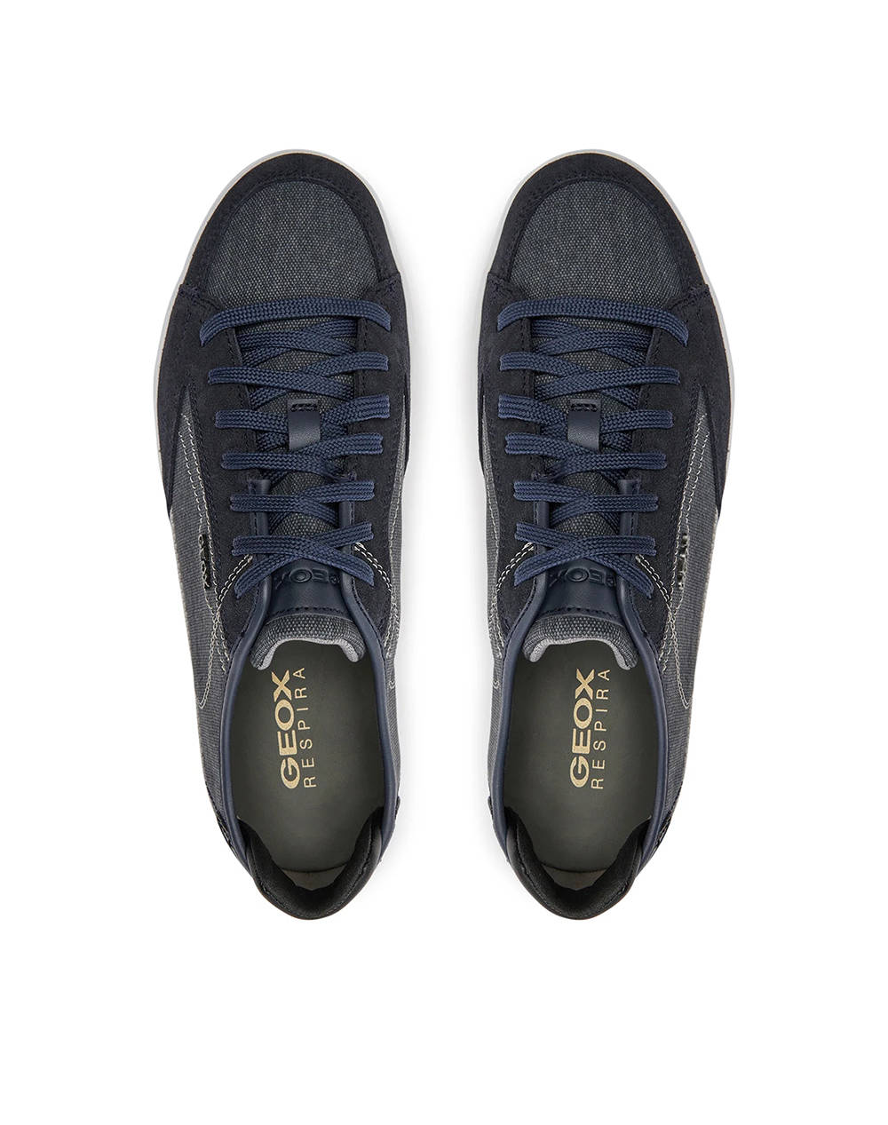GEOX U WALEE A - WASH.CANVAS+SUEDE