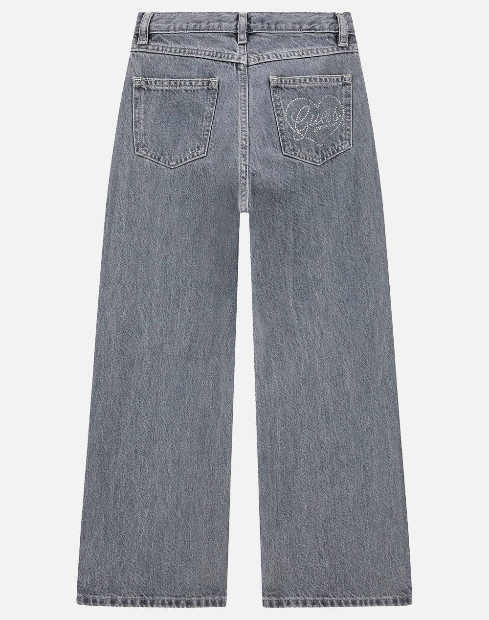 GUESS GREY RIGID DENIM 90S PANTS ДЕТСКИ ПАНТАЛОН GIRL