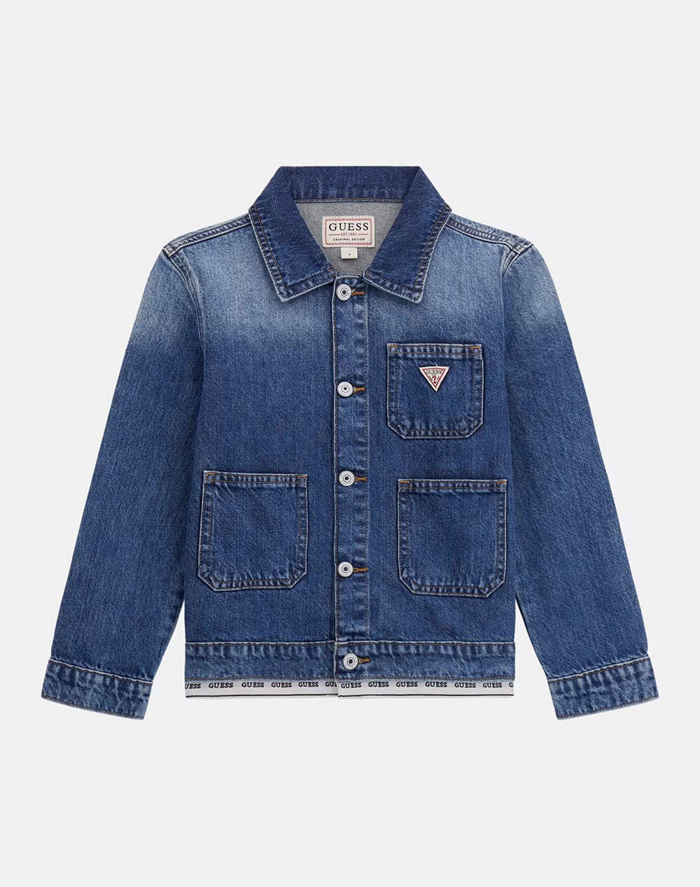 GUESS RIGID DENIM OVERSIZE JACKET ДЕТСКО ЯКЕ GIRL