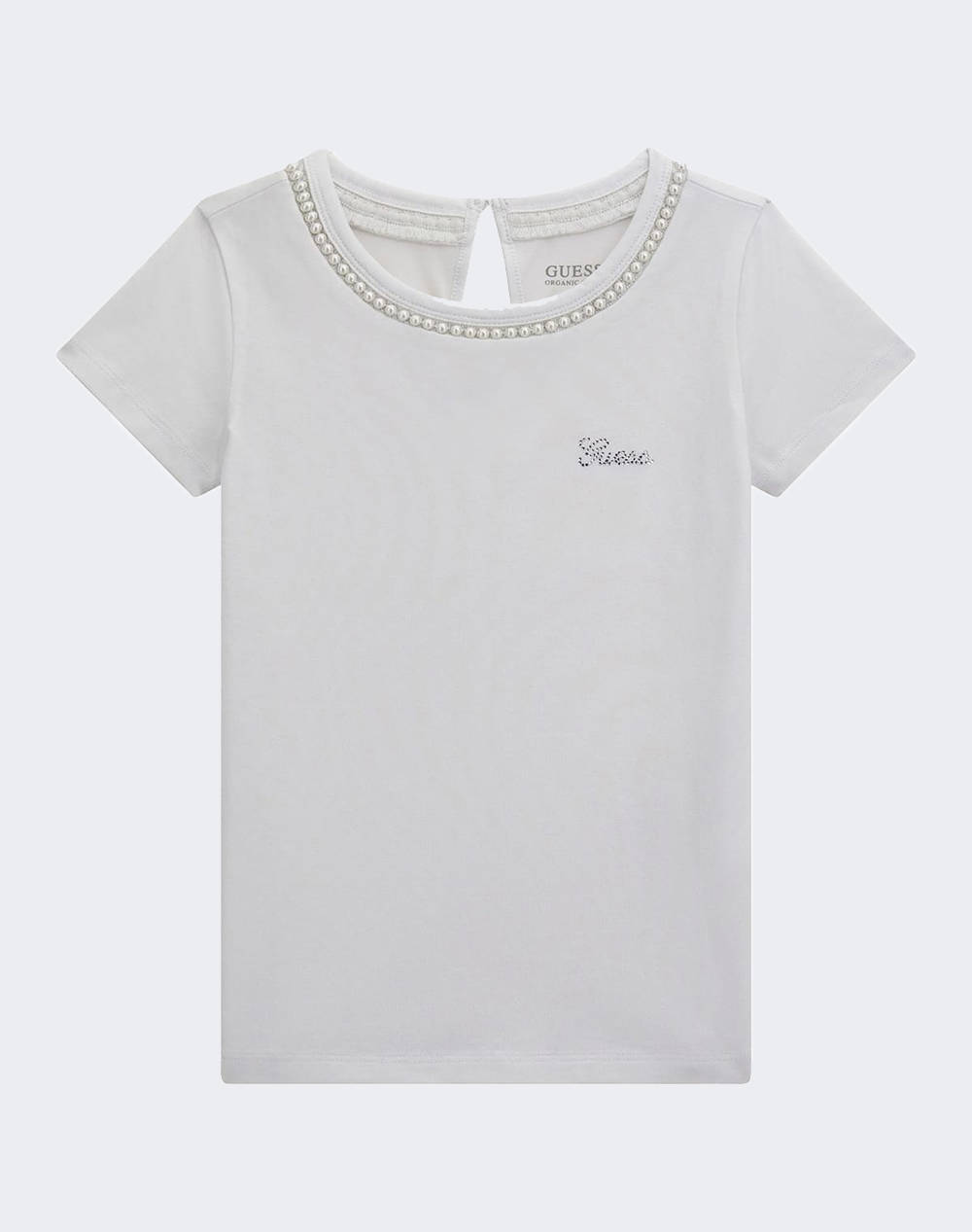 GUESS SS T-SHIRT W/PEARLS_CEREMONY ДЕТСКА ТЕНИСКА GIRL