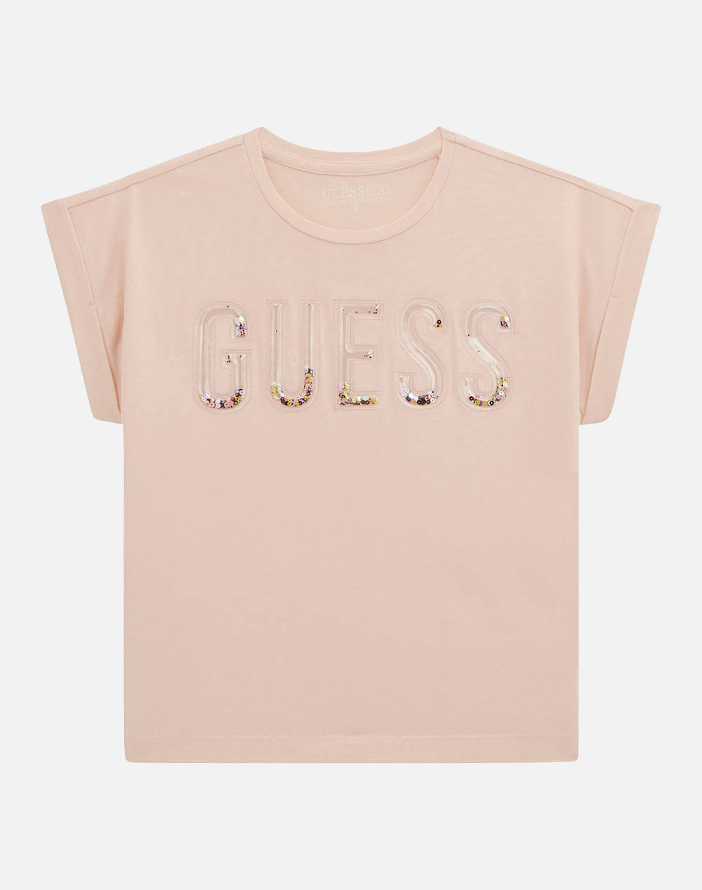 GUESS MIDI SS T-SHIRT - MID ORGANIC CO STR JERSEY 160 ТЕНИСКА G