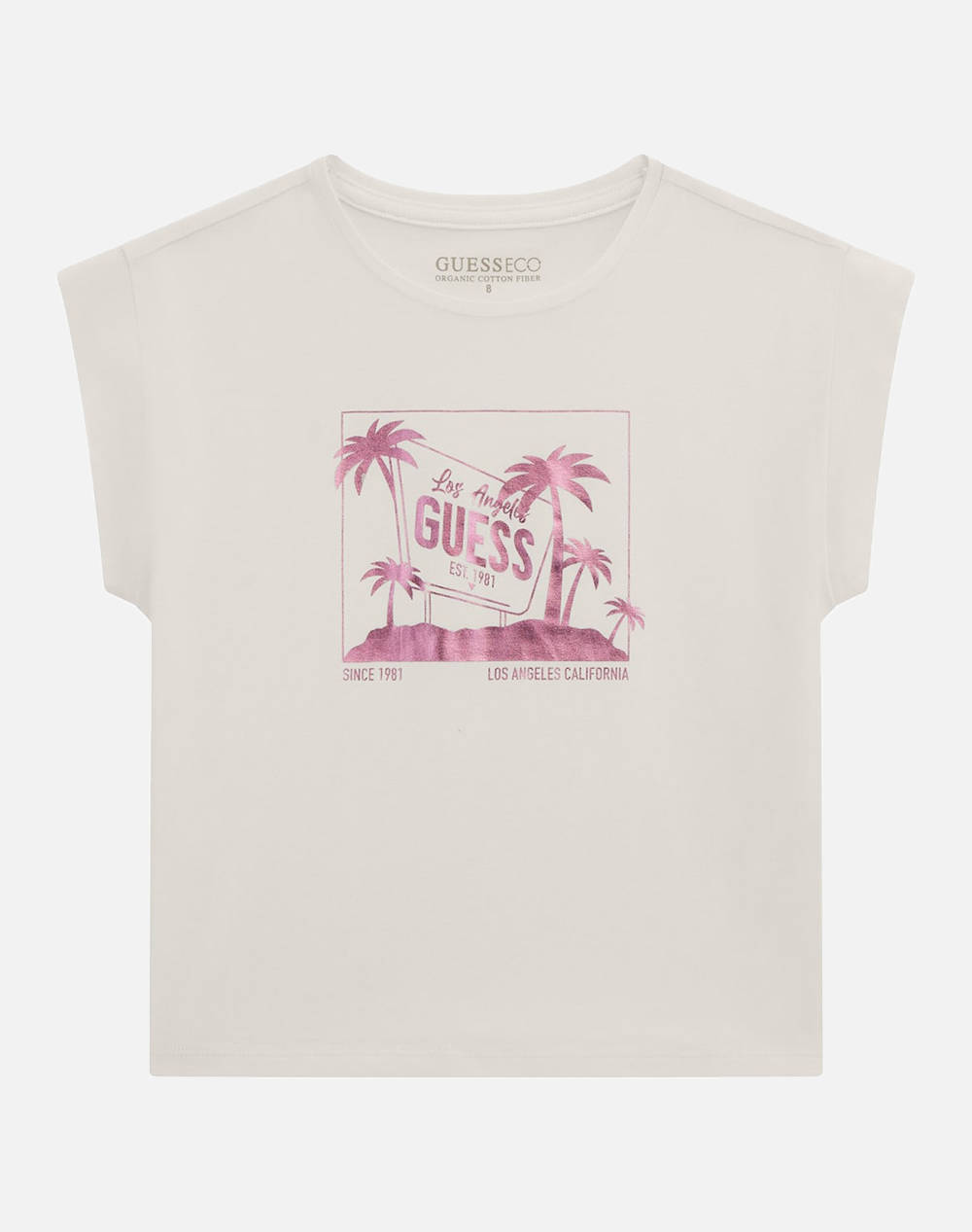 GUESS MIDI SS T-SHIRT - MID ORGANIC CO STR JERSEY 160 ТЕНИСКА G