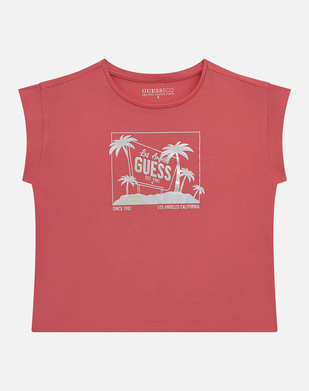 GUESS MIDI SS T-SHIRT - MID ORGANIC CO STR JERSEY 160 ТЕНИСКА G