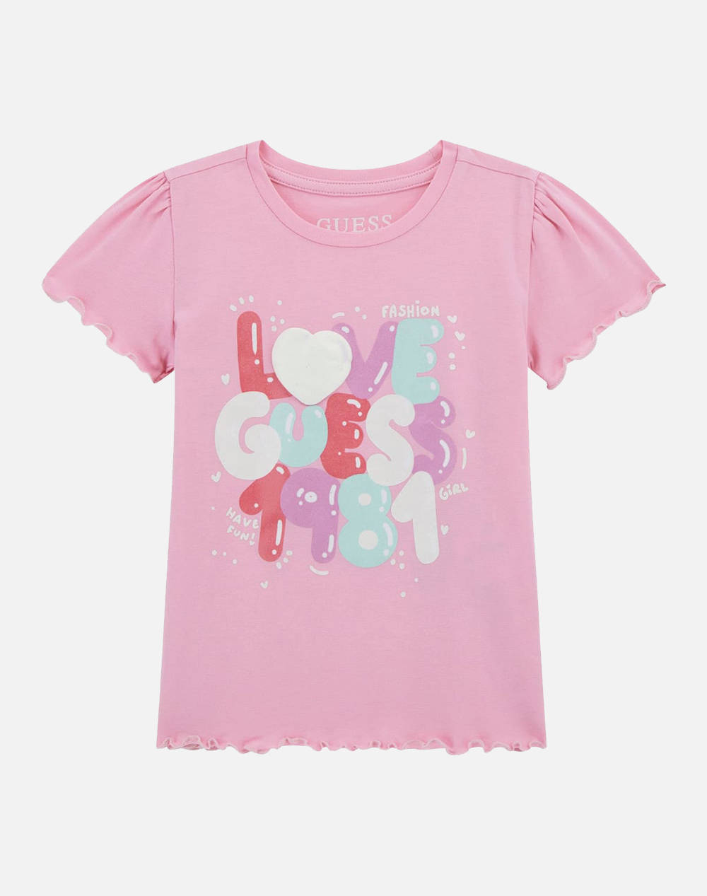 GUESS SS T-SHIRT - MID ORGANIC CO STR JERSEY 160 ТЕНИСКА G