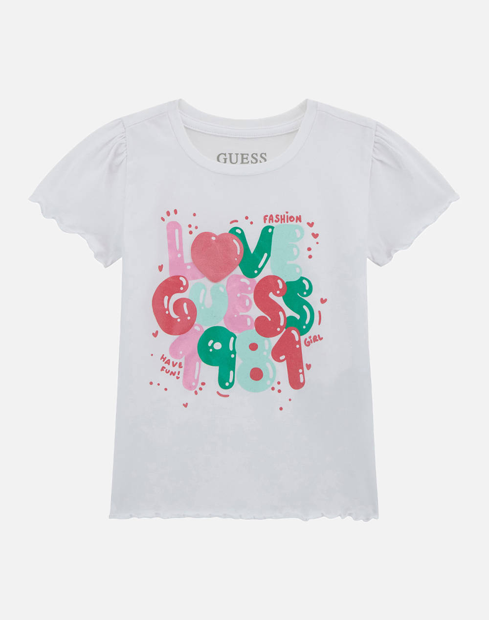 GUESS SS T-SHIRT - MID ORGANIC CO STR JERSEY 160 ТЕНИСКА G