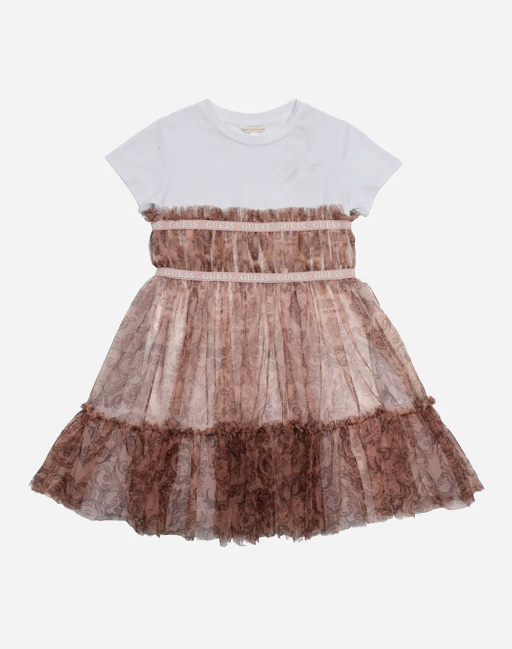 GUESS MIXED FABRIC SS БЕБЕ МОМИЧЕ РОКЛЯ