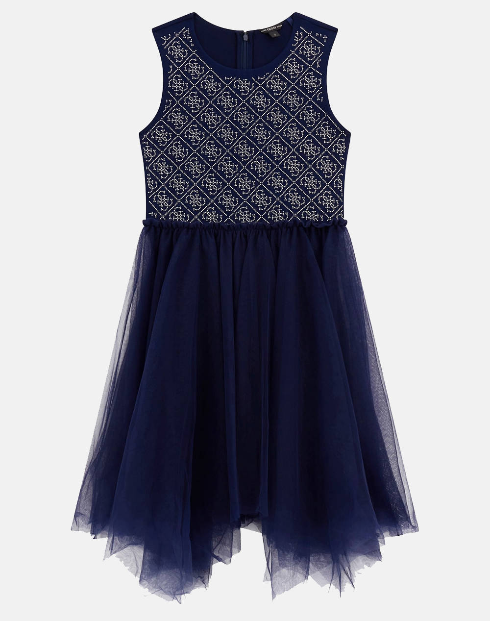 GUESS MIXED FABRIC SL DRESS_CEREMONY Детска рокля GIRL