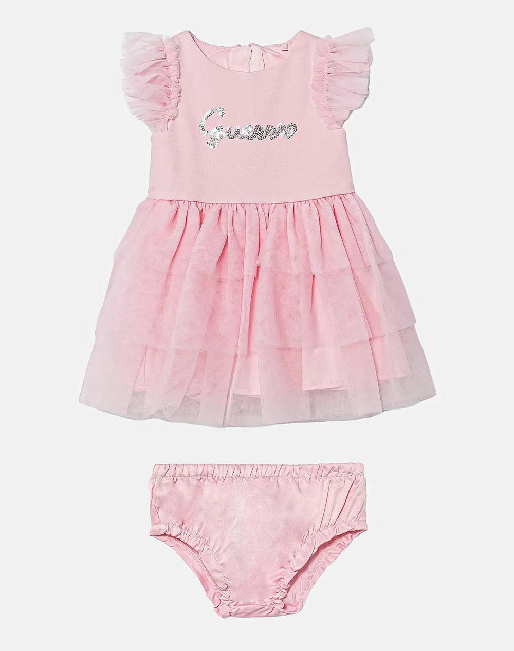 GUESS SET SS DRESS+SATIN PANTIES_CER ДЕТСКА РОКЛЯ GIRL
