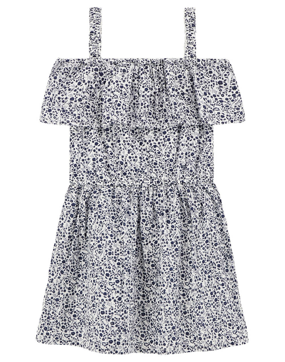 GUESS SANGALLO OFF SHOULDE - SANGALLO MUSLIN GRAPES COTTON РОКЛЯ G