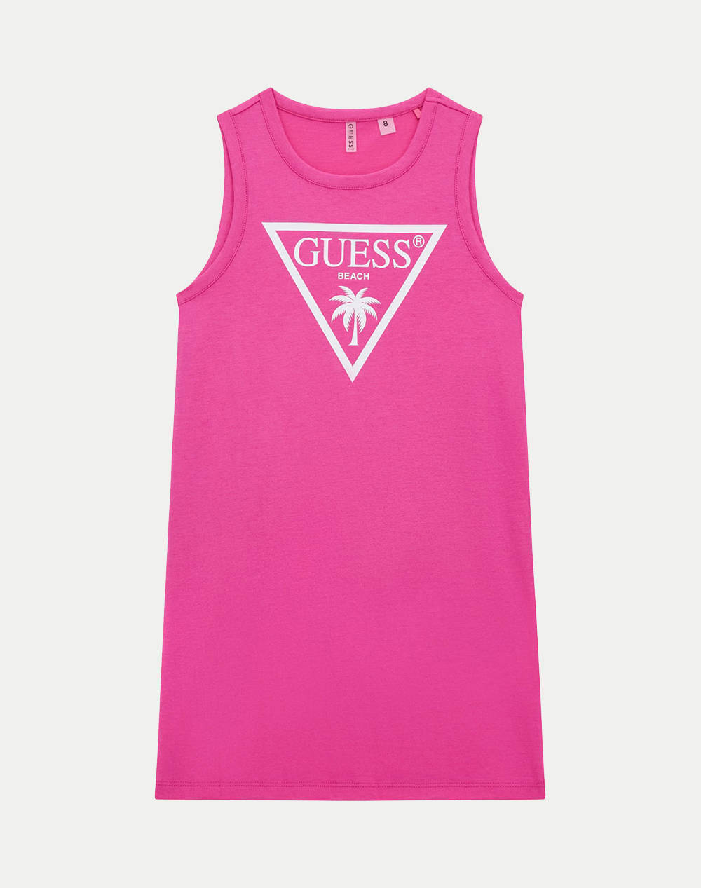GUESS JERSEY SL DRESS_MINI - MID ORGANIC COLOURED JERSEY РОКЛЯ G