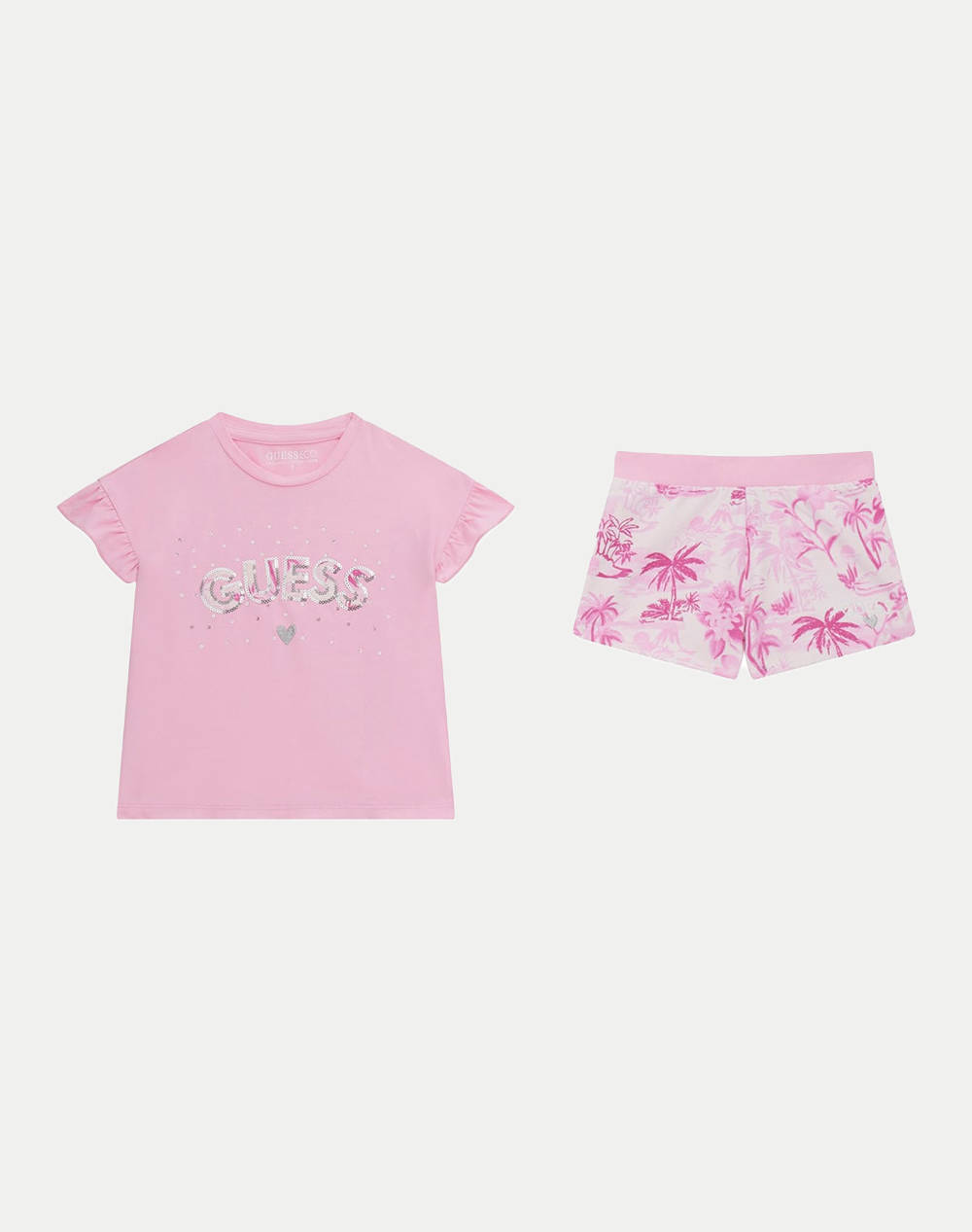 GUESS SET SS T-SHIRT+ACTIV - MID ORGANIC CO STR JERSEY 160 КОМПЛЕКТ G
