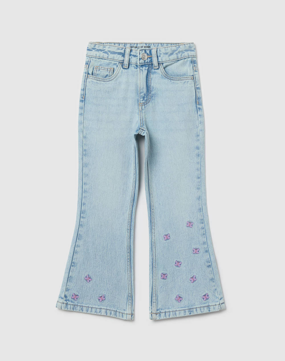 OVS DENIM FLARE W/EMBRO