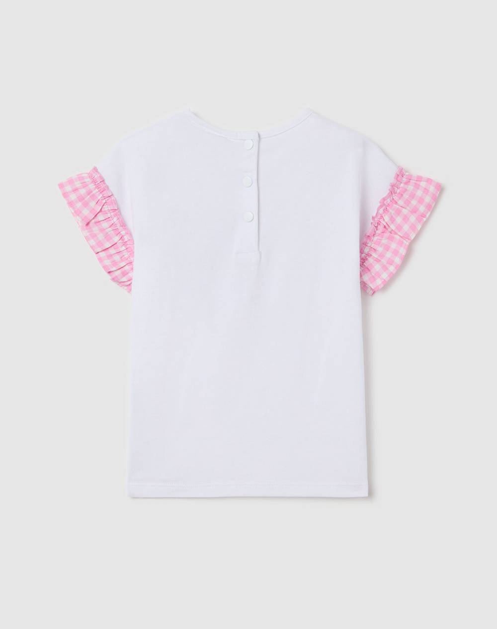 OVS T.SHIRT VICHY RUFFLE