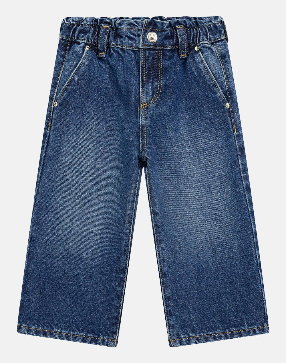 GUESS DENIM LUREX CULOTTE PANTS ДЕТСКИ ПАНТАЛОН GIRL