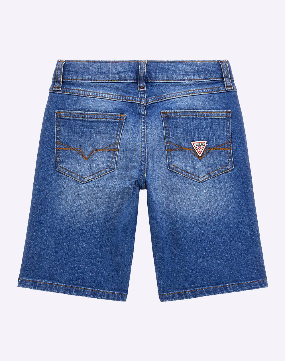 GUESS STRETCH DENIM SHORTS - CO CRISSCROSS COMFORT INDIGO КЪСИ ПАНТАЛОНИ ЗА ДЕЦА BOY
