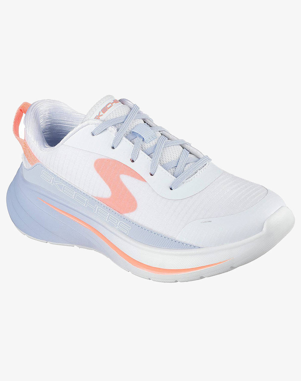 SKECHERS Lace Up Sneaker W/ Mono Mesh W/ Midsole Paint W/ Swan S