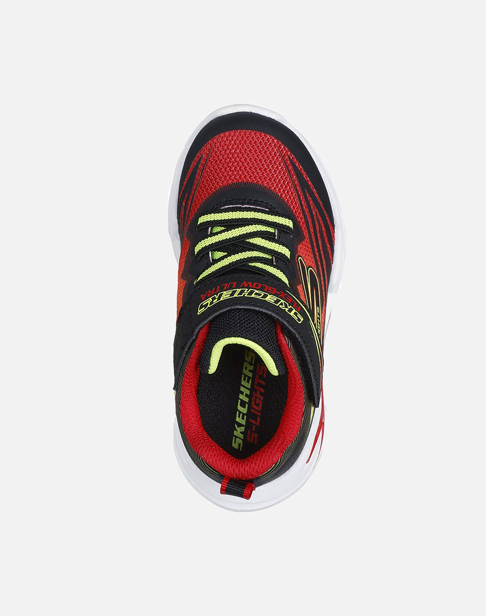 SKECHERS Lighted Gore & Strap Sneaker W/ Midsole Techpiece