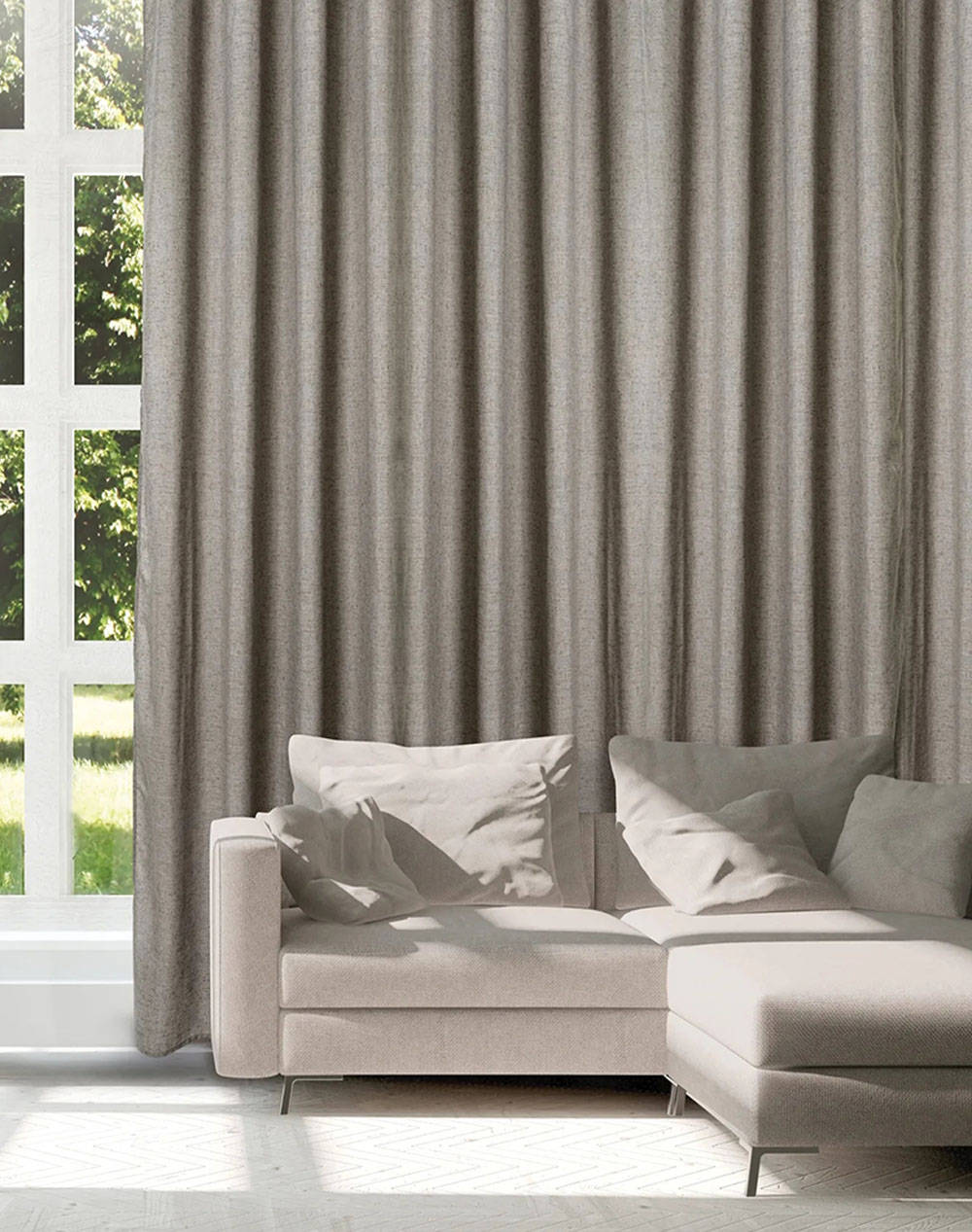 DAS 2251 CURTAIN WITH HOLES(Размери: 140 x 270 см.)
